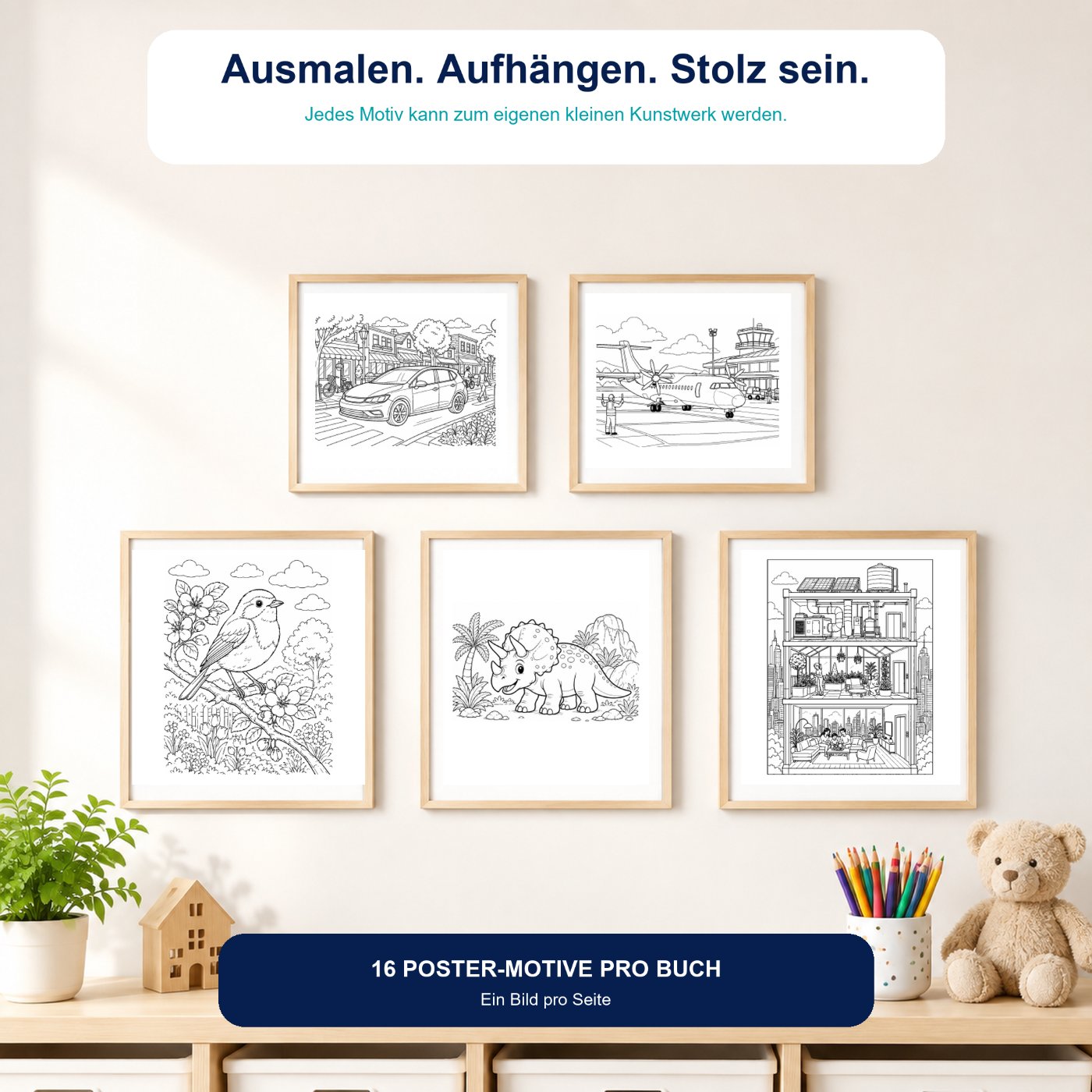 Zum Ausmalen gemacht – und zum Aufhängen